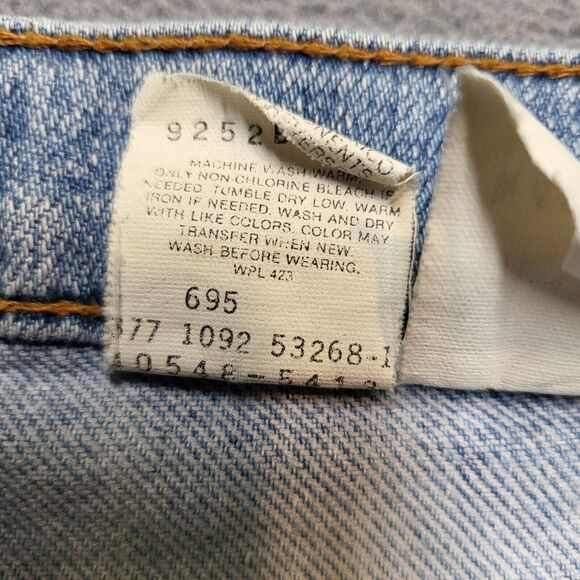 Vintage Levis Strauss Signature Jeans Mens 39x31 Silver Tab Relaxed Fit Thrashed - Picture 5 of 14